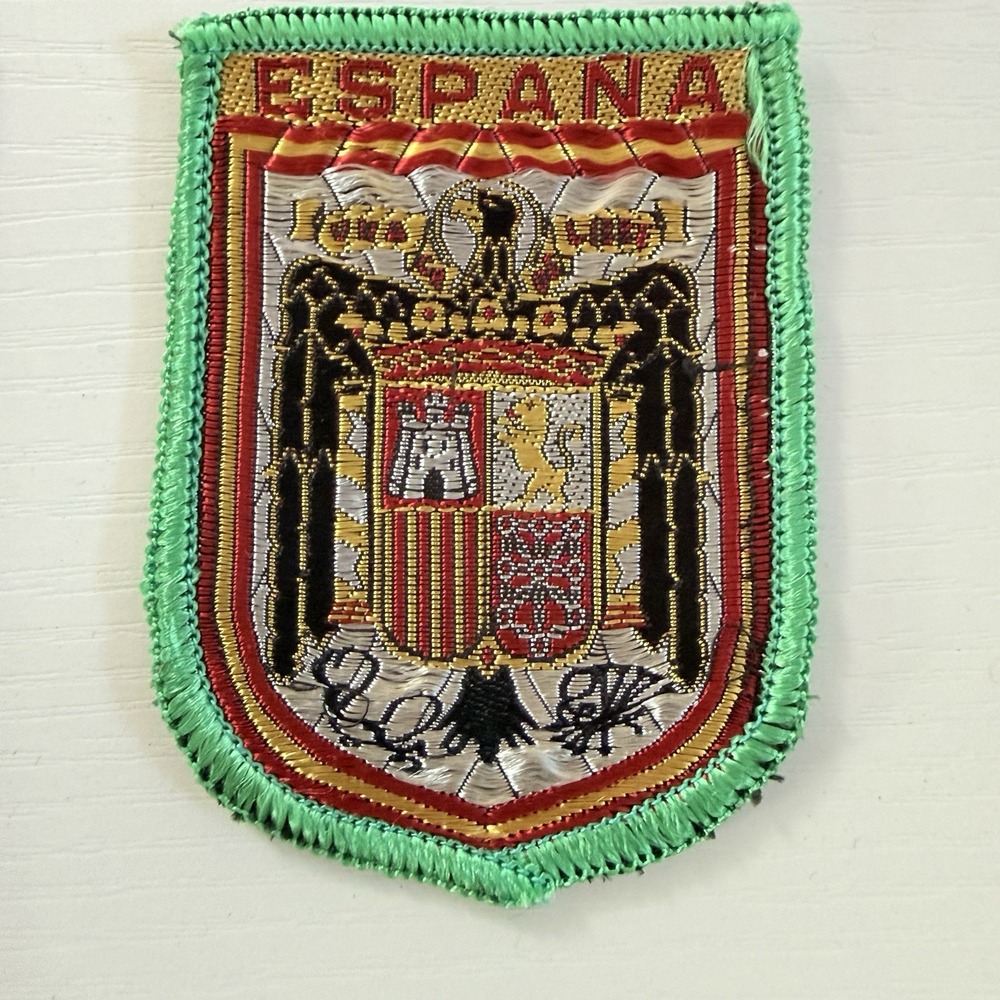 Vintage Spain España Patch Embroidered Woven Cloth Travel Souvenir Gift Sew On